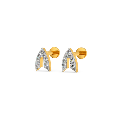 Fish Me Out Diamond Earrings