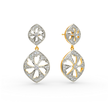 Flora Wheel Diamond Earrings