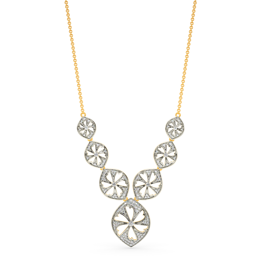 Flora Wheel Diamond Necklaces