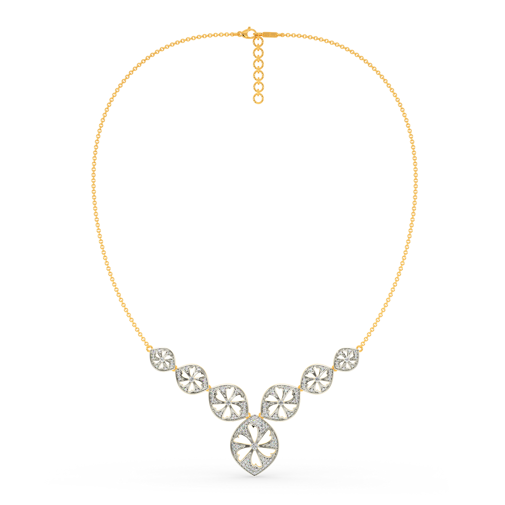 Flora Wheel Diamond Necklaces