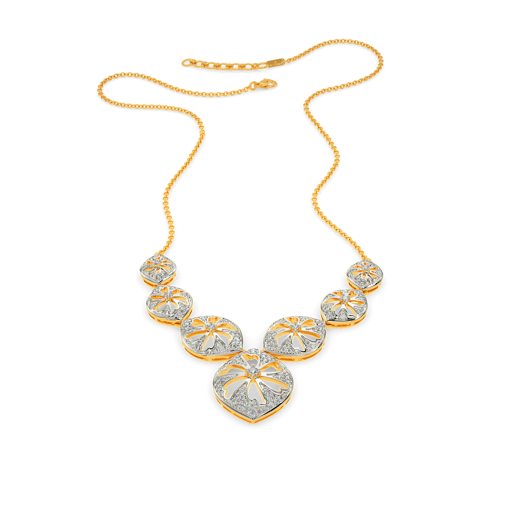 Flora Wheel Diamond Necklaces