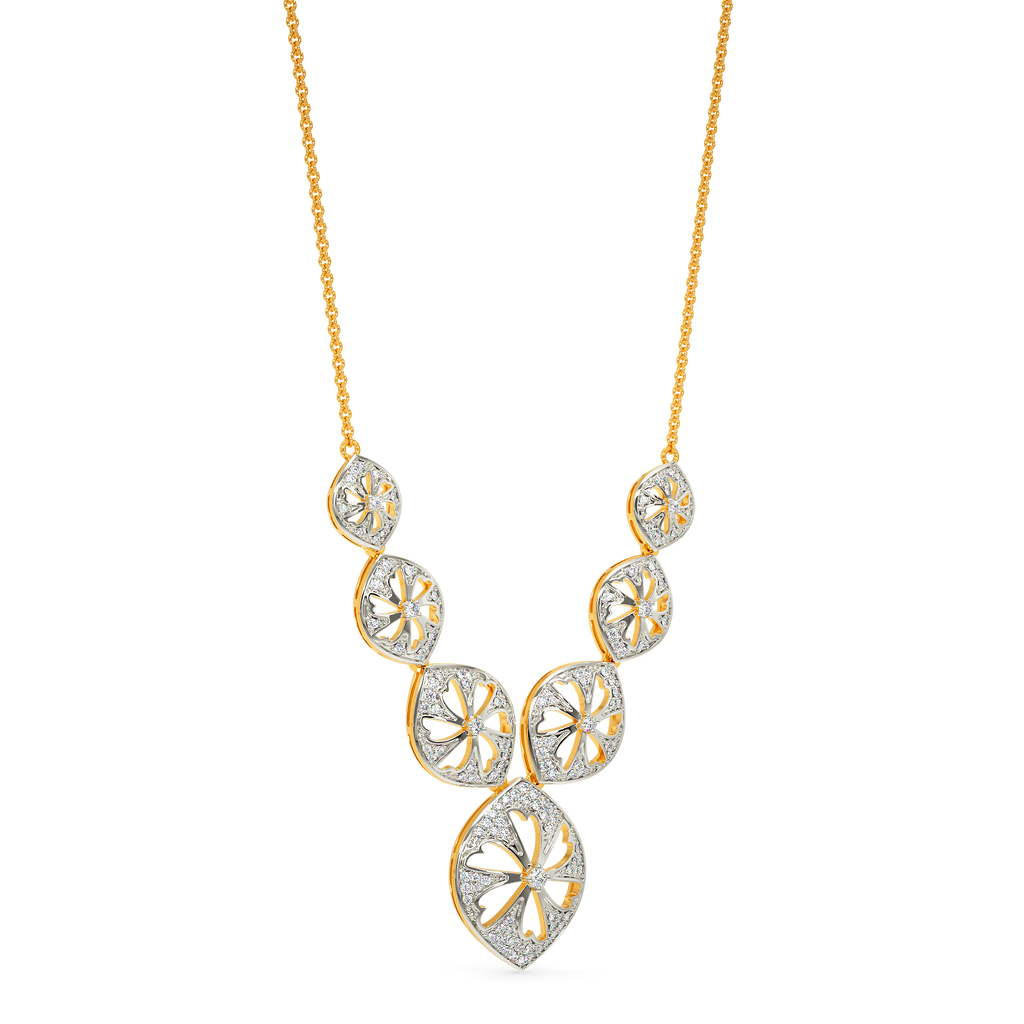 Flora Wheel Diamond Necklaces
