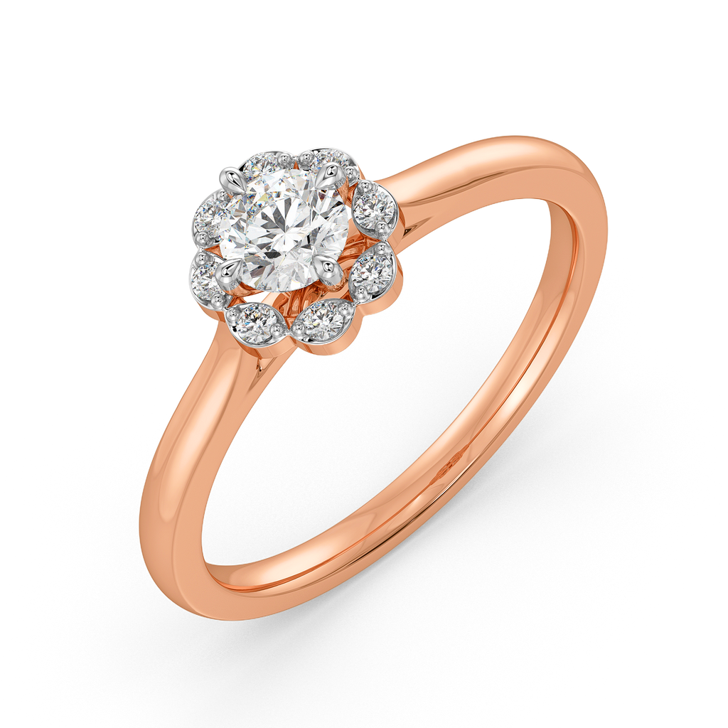 Lunar Palm Diamond Rings