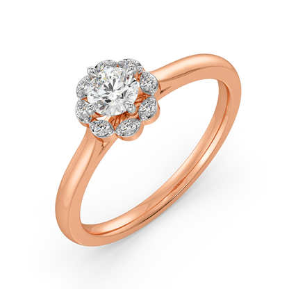 Lunar Palm Diamond Rings