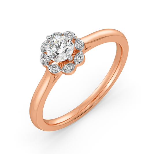 Lunar Palm Diamond Rings