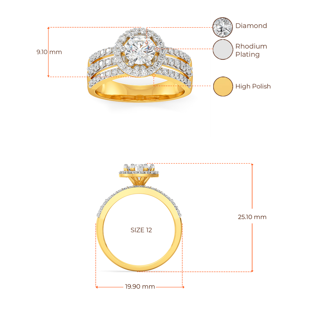 Luster In Its Sky Diamond Rings