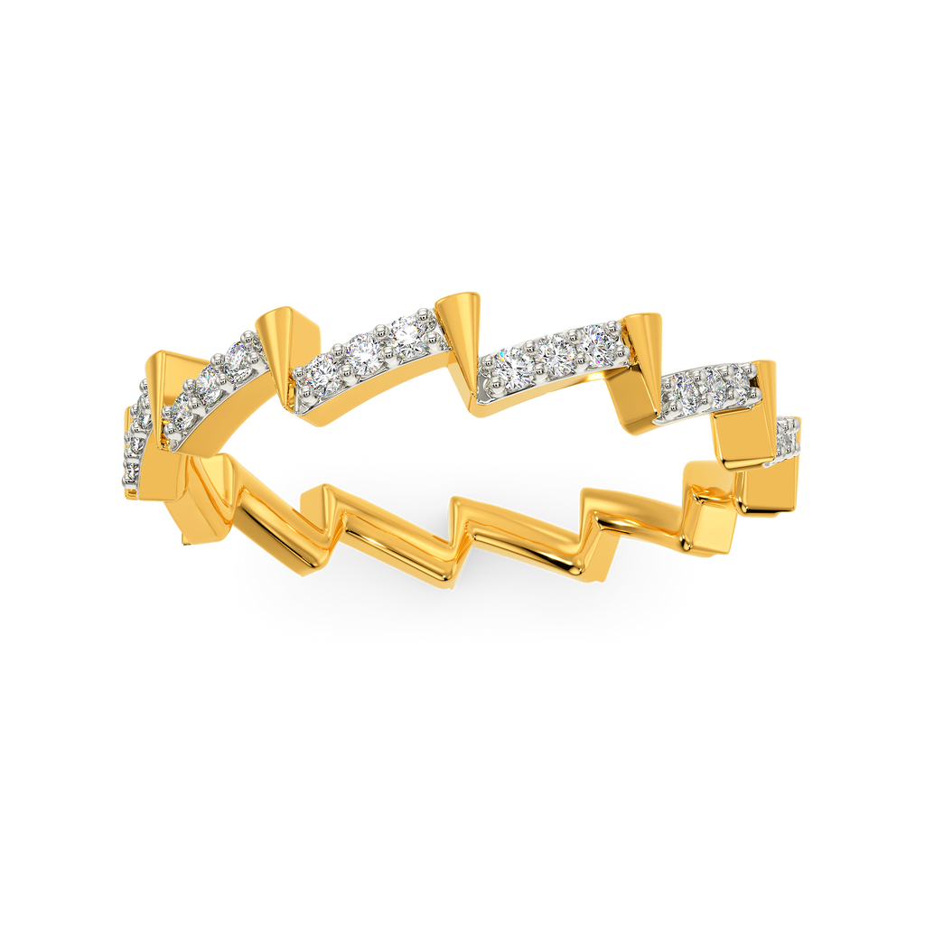 The Lady in White Diamond Rings