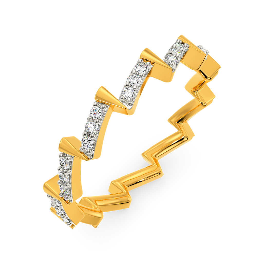 The Lady in White Diamond Rings