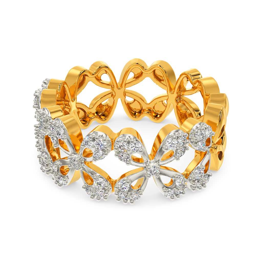Floral Damsel Diamond Rings