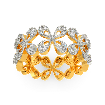 Floral Damsel Diamond Rings