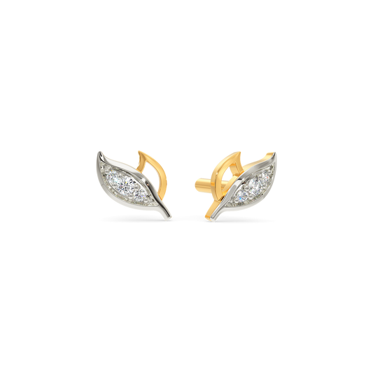 Mist N Leaves Diamond Earrings