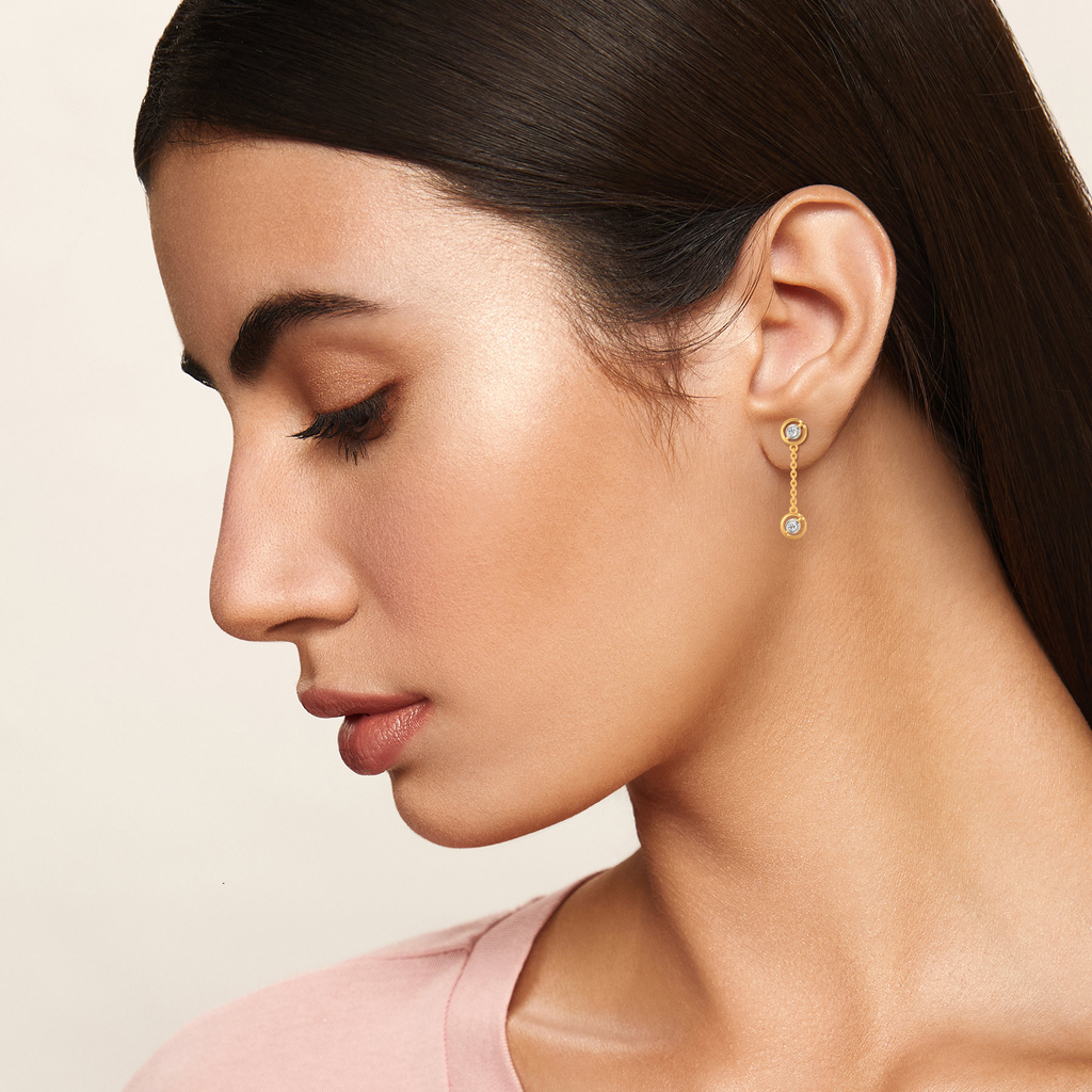 Circle of Fame Diamond Earrings