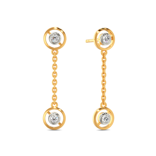 Circle of Fame Diamond Earrings