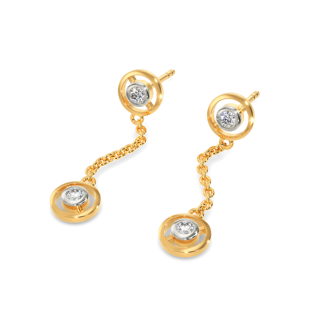 Circle of Fame Diamond Earrings