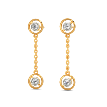 Circle of Fame Diamond Earrings