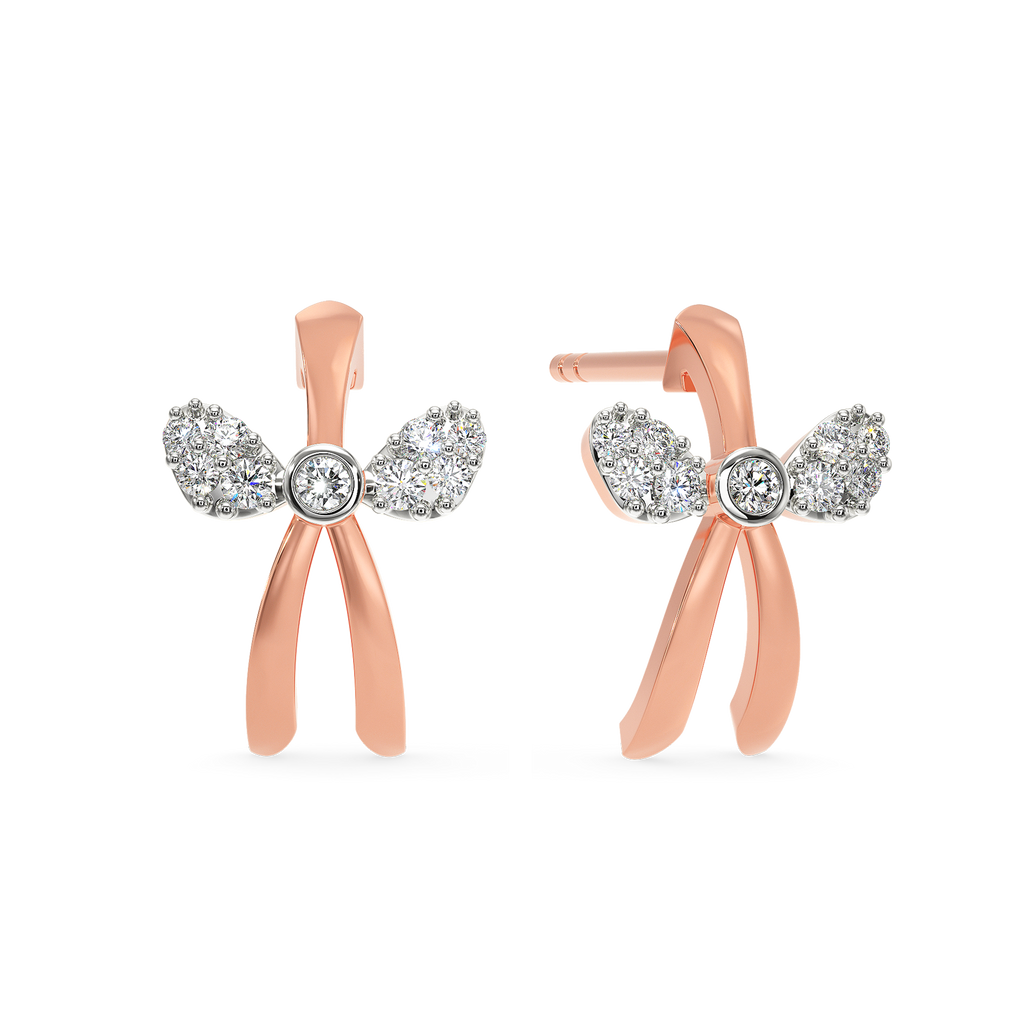 Bow Tie Diamond Earrings