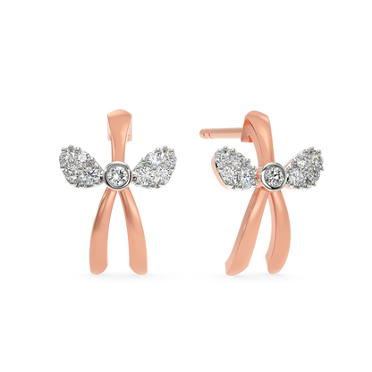 Bow Tie Diamond Earrings