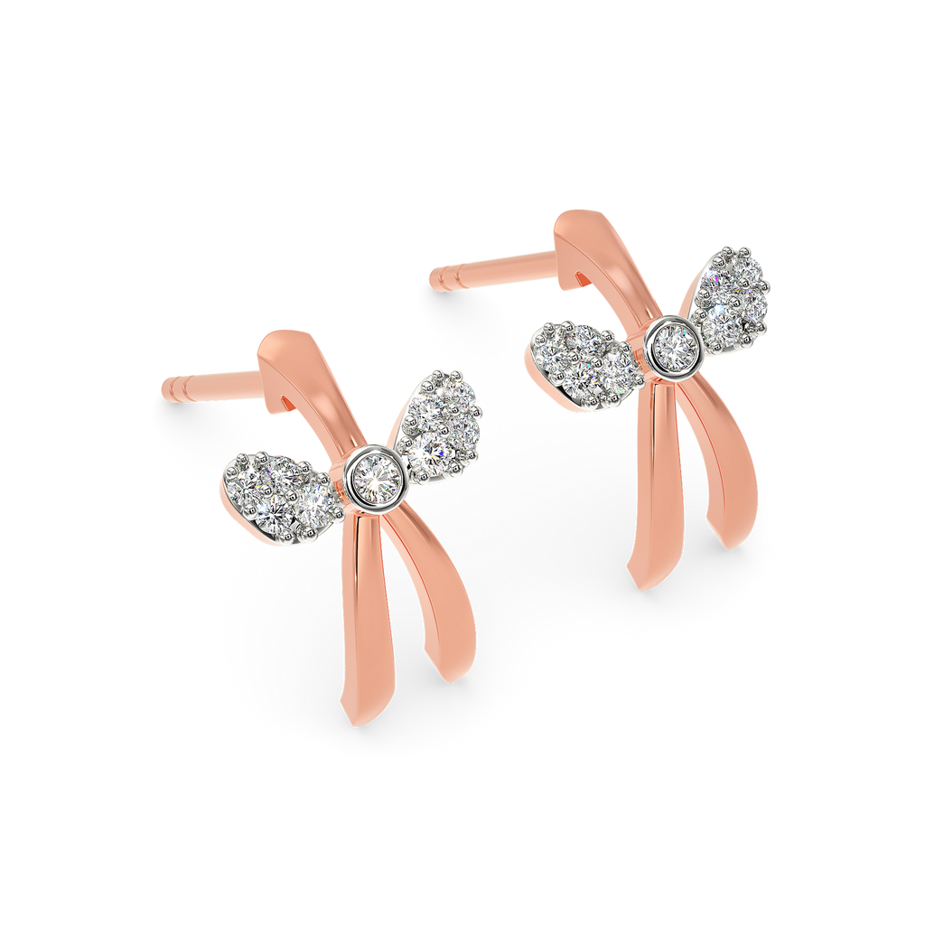 Bow Tie Diamond Earrings