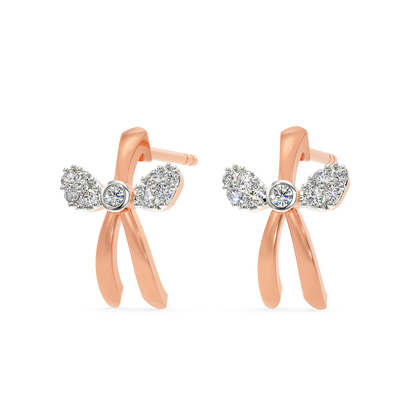 Bow Tie Diamond Earrings