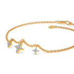 Alligning Stars Diamond Bracelets