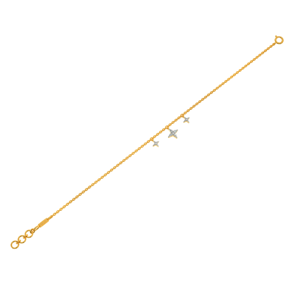 Alligning Stars Diamond Bracelets