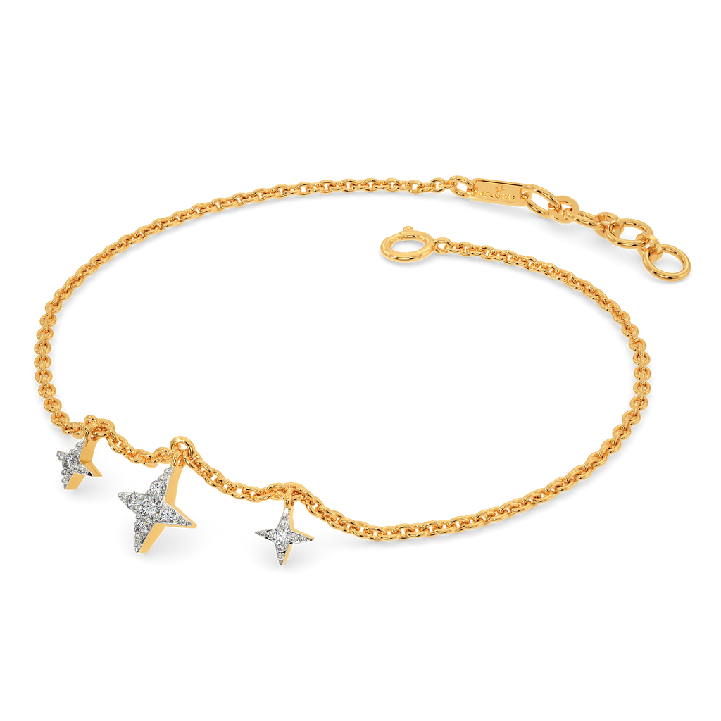 Alligning Stars Diamond Bracelets