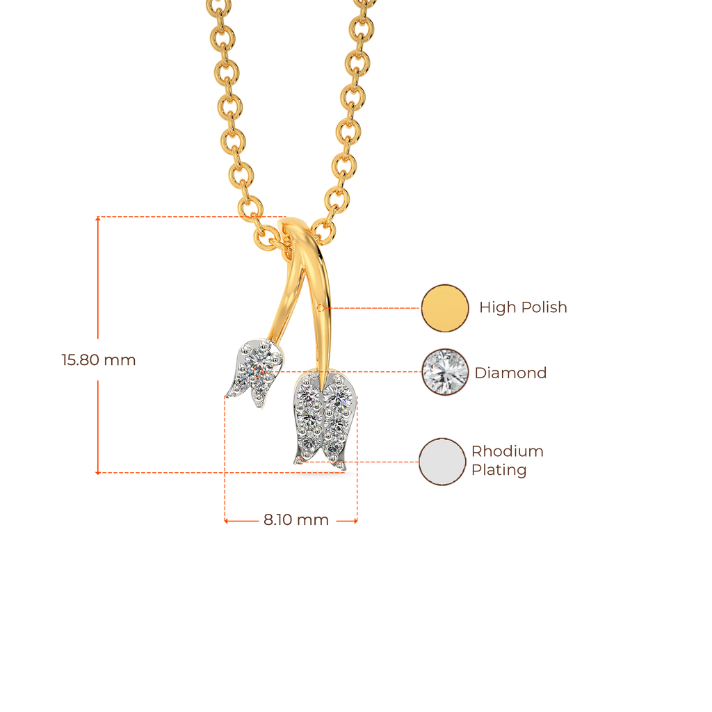 Tulip Tulle Diamond Pendants