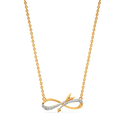 Entwined Infinity Diamond Necklaces