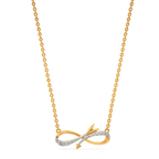 Entwined Infinity Diamond Necklaces