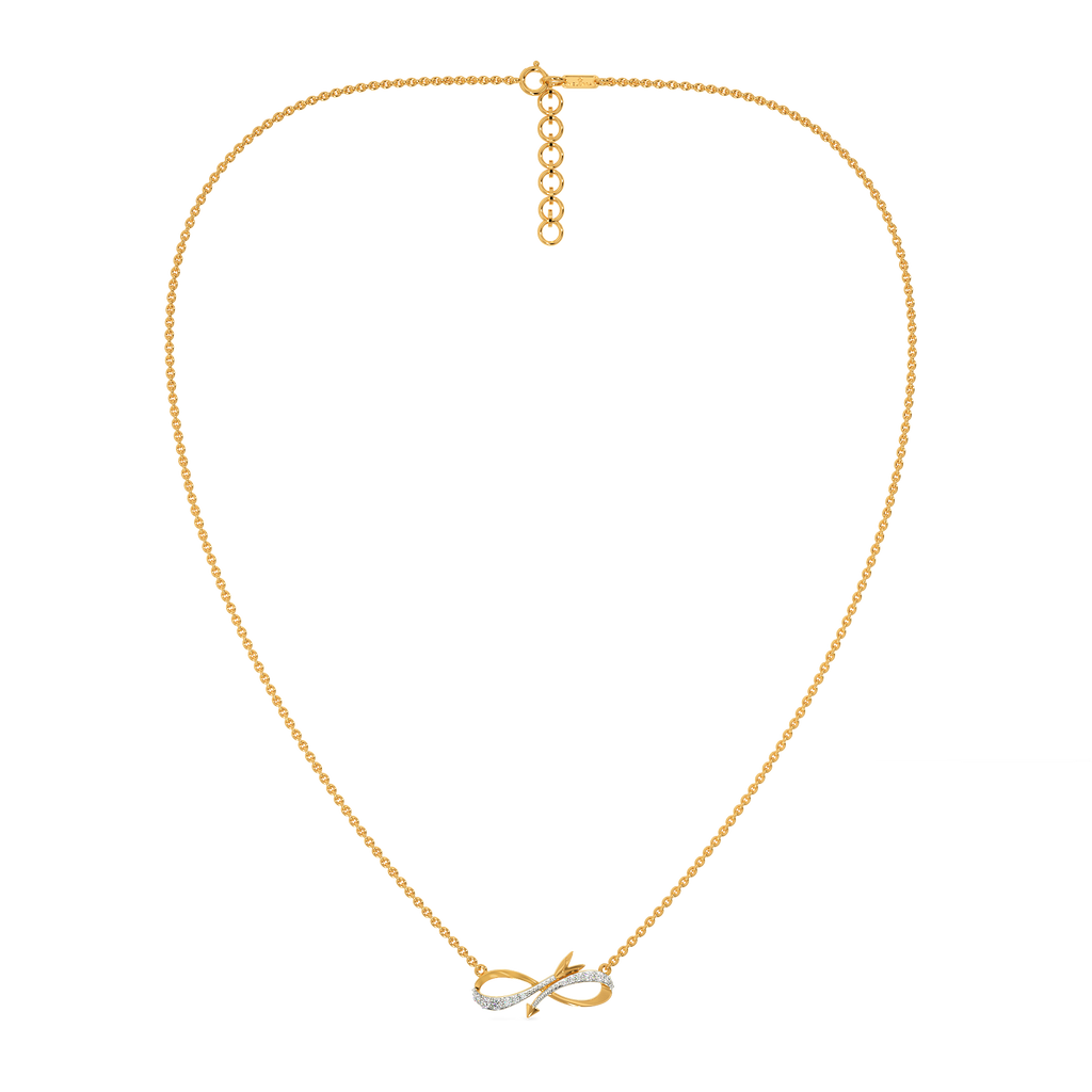 Entwined Infinity Diamond Necklaces