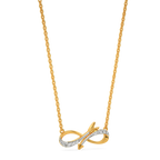 Entwined Infinity Diamond Necklaces