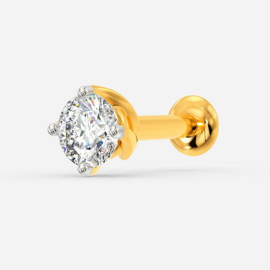 Red Romance Diamond Nose Pins