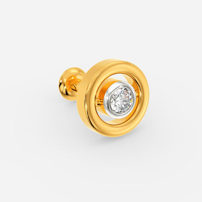 Engulfed In Love Diamond Nose Pins