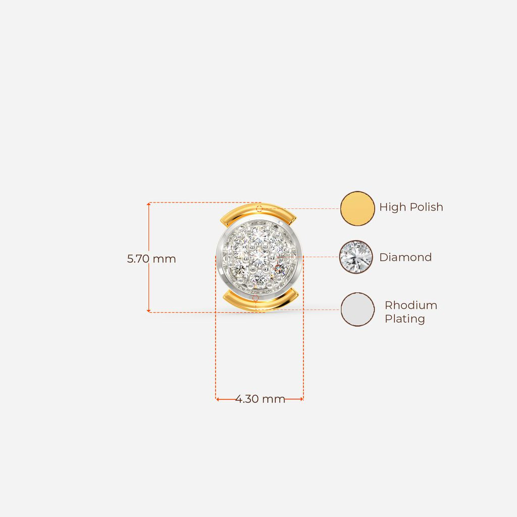 Vicious Circles Diamond Nose Pins