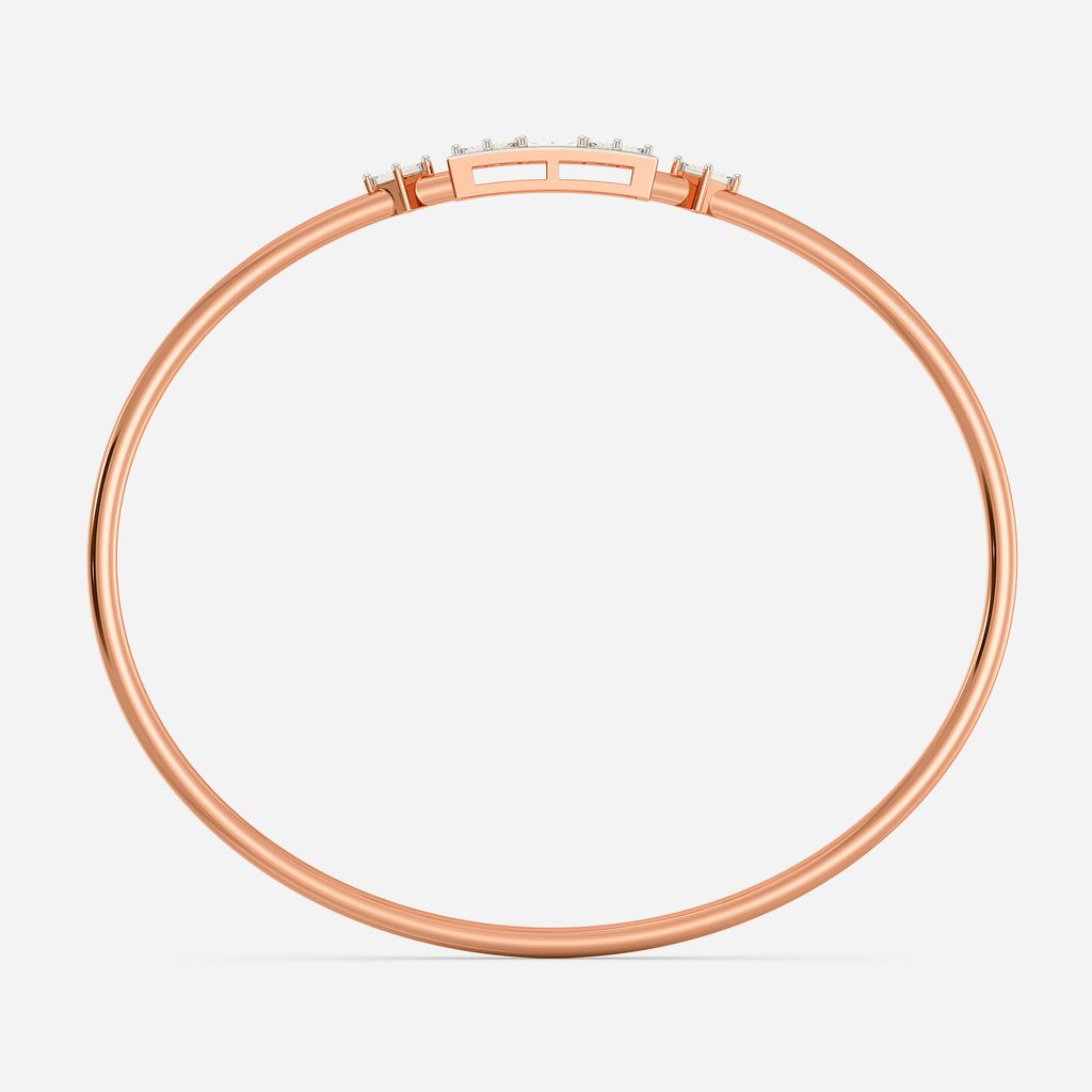 Wave Sparkle Diamond Bangles