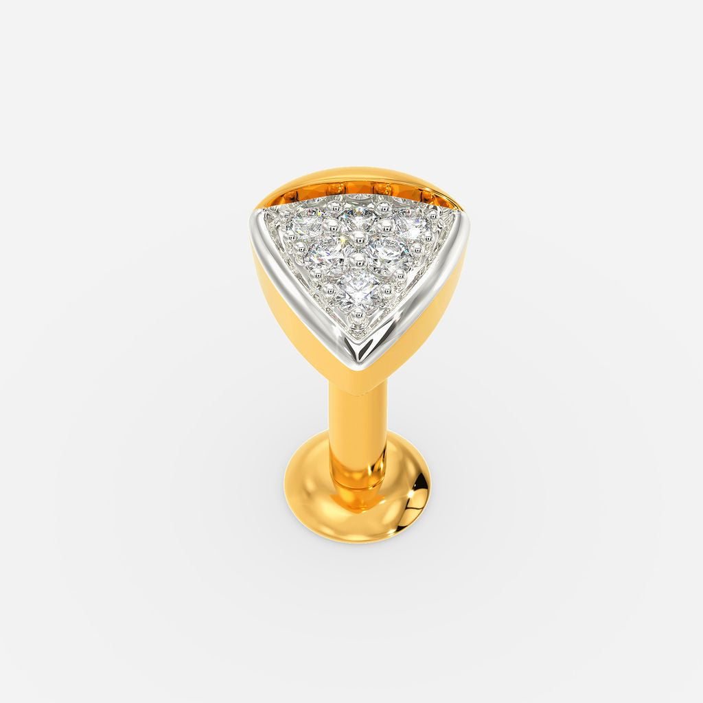 Ascending Time Diamond Nose Pins