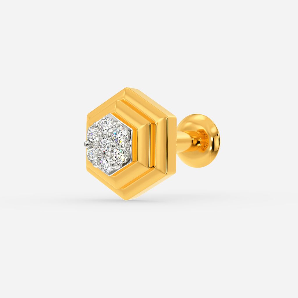 Mystic Hexa Diamond Nose Pins