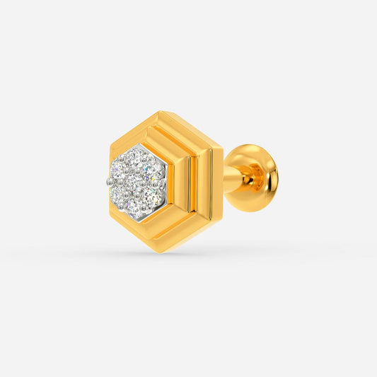 Mystic Hexa Diamond Nose Pins