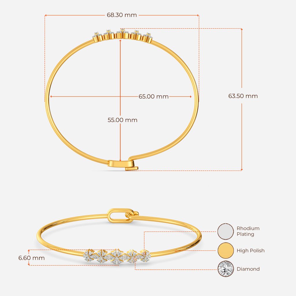 Risque Swirls Diamond Bangles