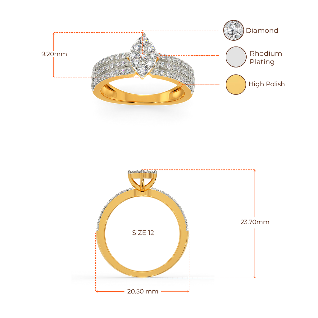 Bright Side Diamond Rings