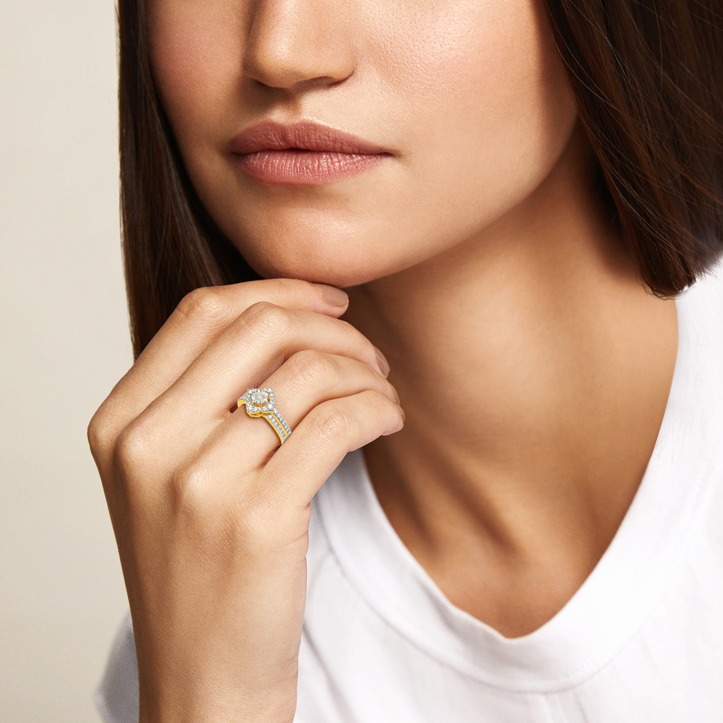 To The Moon Diamond Rings