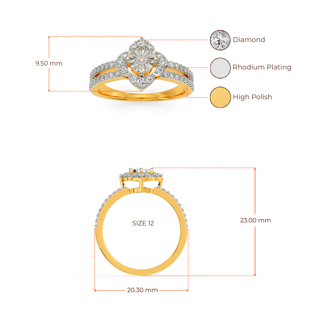 To The Moon Diamond Rings