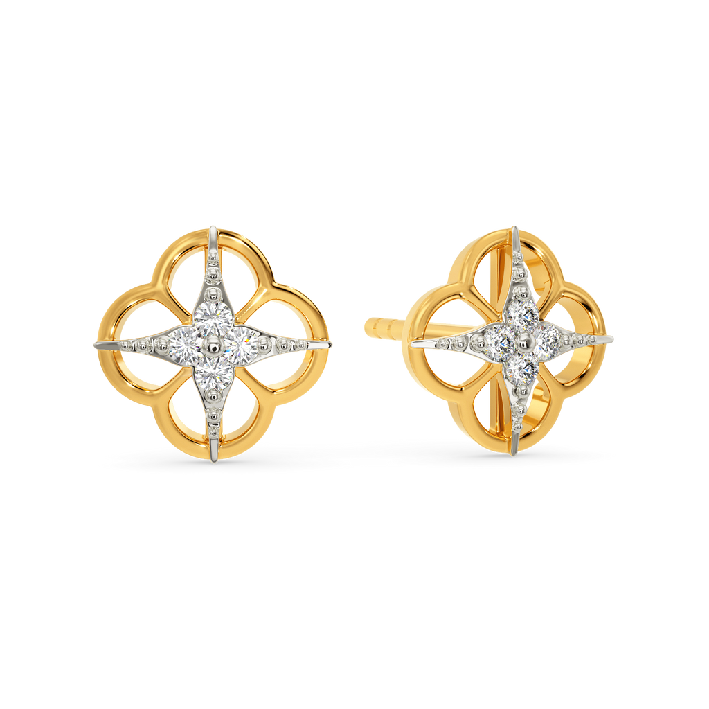 Floral Musk Diamond Earrings