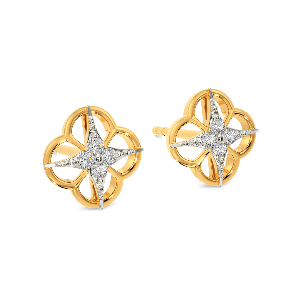 Floral Musk Diamond Earrings