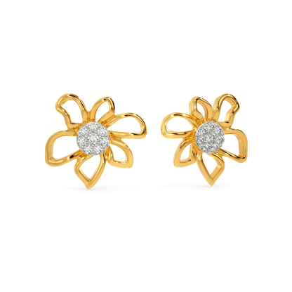 Flora Flow Diamond Earrings