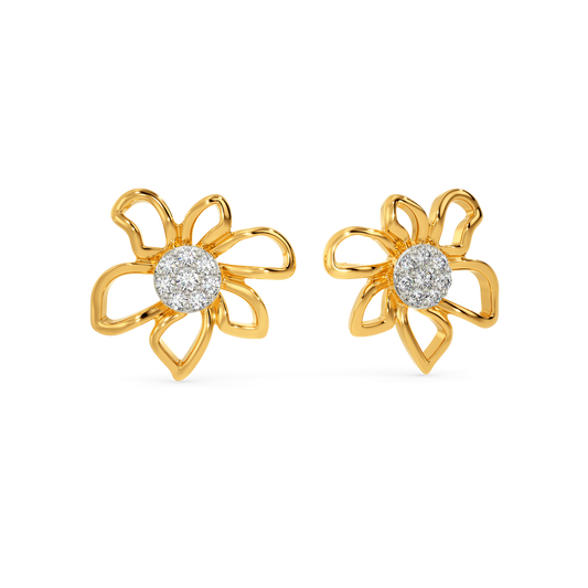 Flora Flow Diamond Earrings