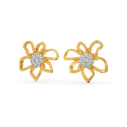 Flora Flow Diamond Earrings