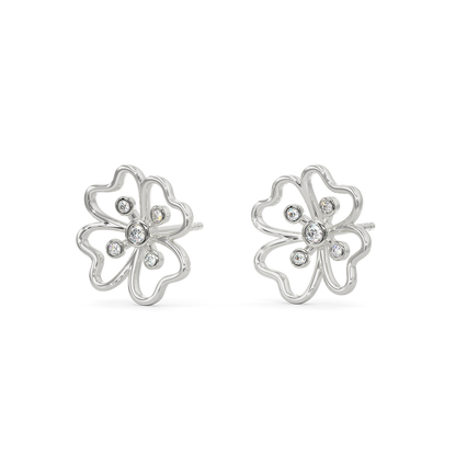 Snow White Diamond Earrings