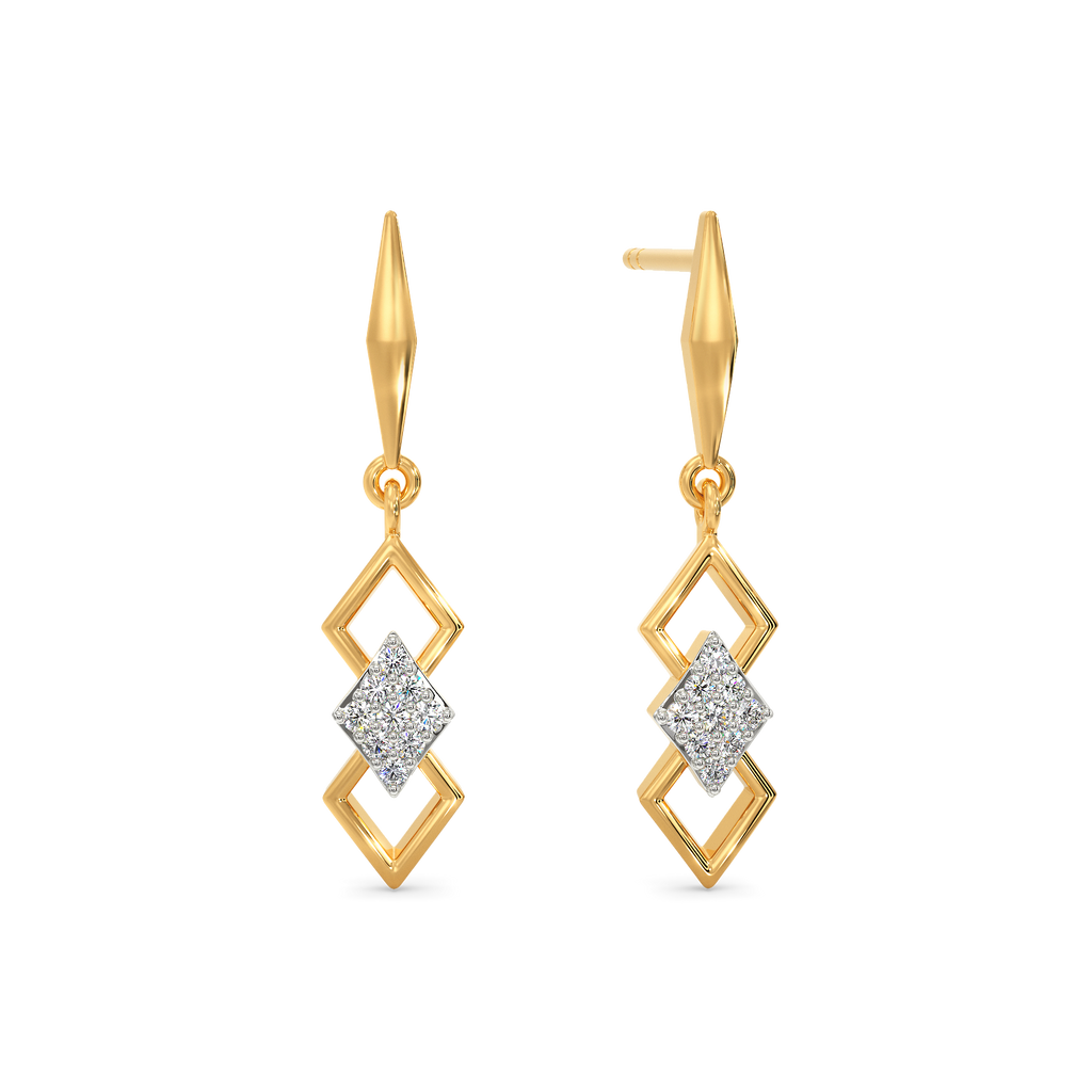 Three Thee Diamond Earrings