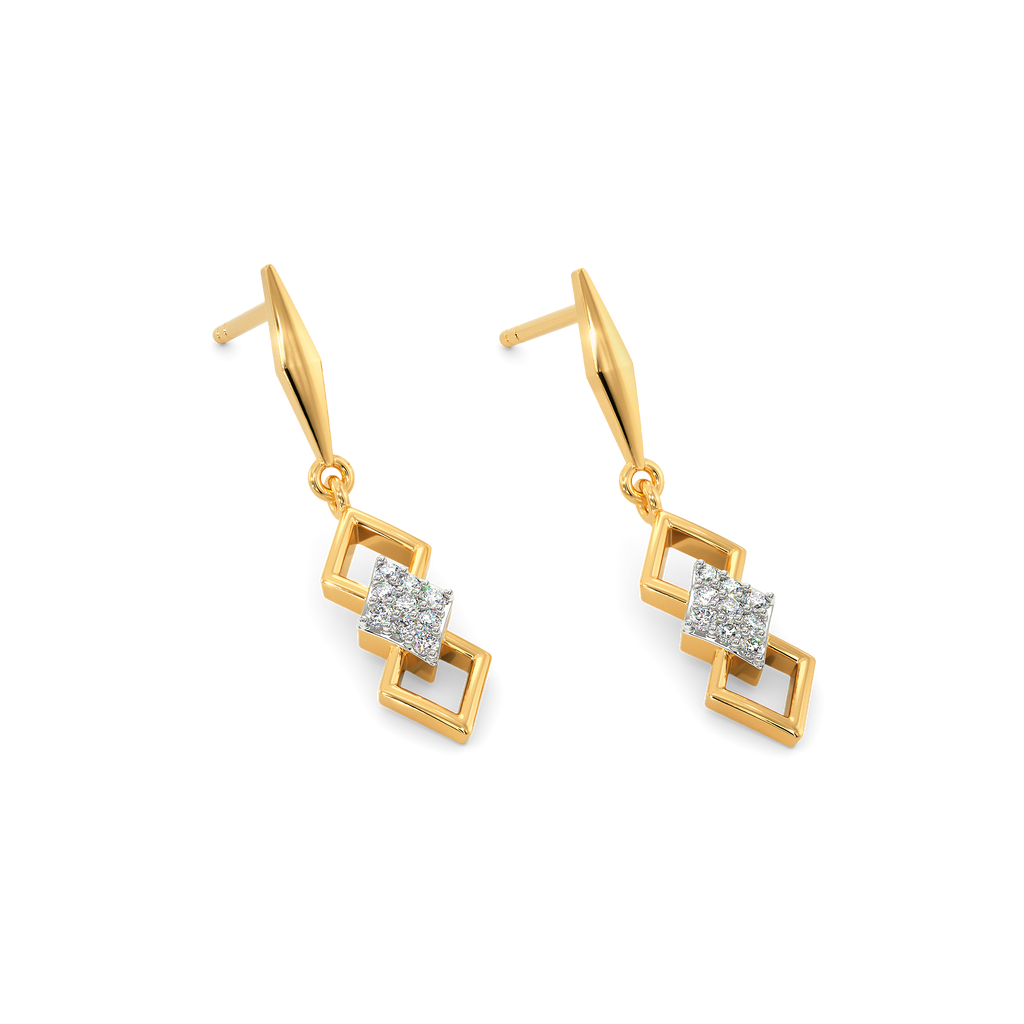 Three Thee Diamond Earrings